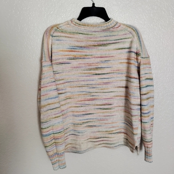 J. Crew Space-dyed boxy crewneck sweater sz M - Picture 6 of 7